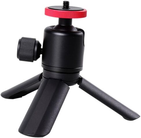 حامل ثلاثي للكاميرا TEHAUX DSLR برأس معدني دوار 360 درجة للتصوير الفوتوغرافي والبث المباشر باللون الأسود in Kuwait