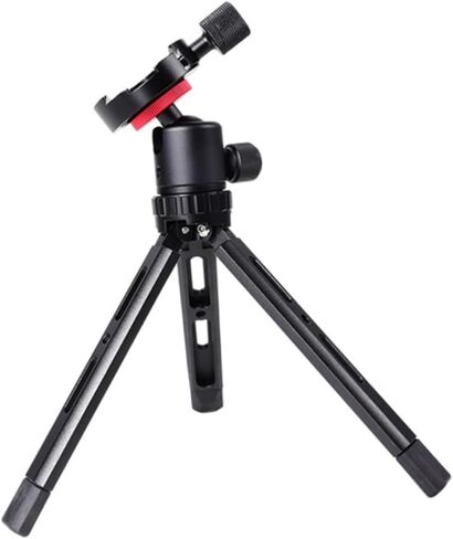 حامل ثلاثي للكاميرا TEHAUX DSLR برأس معدني دوار 360 درجة للتصوير الفوتوغرافي والبث المباشر باللون الأسود in Kuwait