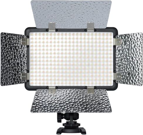 Godox LF308Bi Bi-Color Temperature LED Flash Light Photography Fill-in Lamp Video Light 3300K-5600K 18W Smartphone APP/ 2.4G Wireless Control with Remote Controller Power Adapter in Saudi Arabia