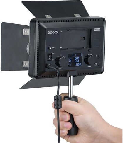 Godox LF308Bi Bi-Color Temperature LED Flash Light Photography Fill-in Lamp Video Light 3300K-5600K 18W Smartphone APP/ 2.4G Wireless Control with Remote Controller Power Adapter in Saudi Arabia