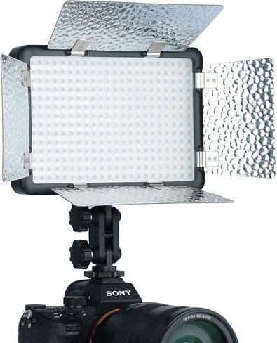 Godox LF308Bi Bi-Color Temperature LED Flash Light Photography Fill-in Lamp Video Light 3300K-5600K 18W Smartphone APP/ 2.4G Wireless Control with Remote Controller Power Adapter in Saudi Arabia