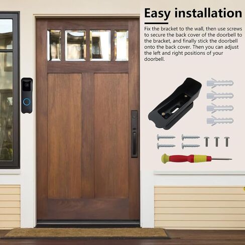 New Doorbell Mount and Cover Bracket Only for Blink Video Doorbell 1st Gen, White Adjustable Mount Kit (up to 110 Degrees Tilt) Wide Viewing Range Left/Right in Saudi Arabia