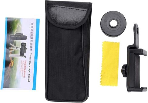 , 50x60 High Magnification Monocular Bird Watching Monocular Single Tube Telescope with Tripod Clip for Mobile Phone in Saudi Arabia