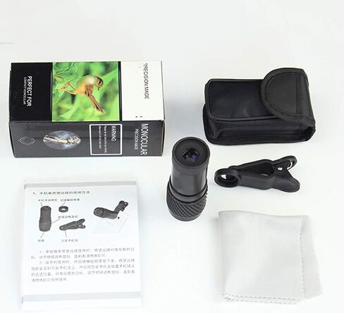 , Mini Portable Compact Monoculars,8x21 High Power & Waterproof Monocular with Phone Holder Clip, BAK4 Prism Dual Focus Telescope,for Camping Travelling in Saudi Arabia