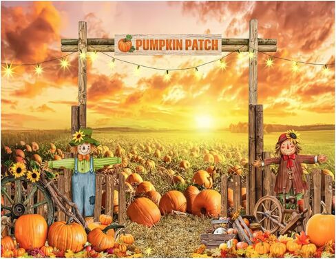 YYNXSY 7X5FT سقوط خلفية التصوير الفوتوغرافي اليقطين التصحيح الخلفيات الخريف الحصاد Backgroud مشهد ريفي العودة قطرة عيد الشكر زينة الحفلات راية YY-2533 in Kuwait