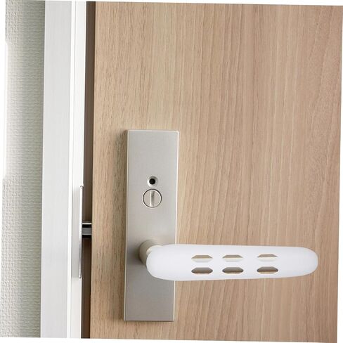 Homoyoyo Door Handle Lock Child Door Knob Safety Cover Silicone l Shape Cover Non-Slip Quick Dry Wall Protection in Saudi Arabia