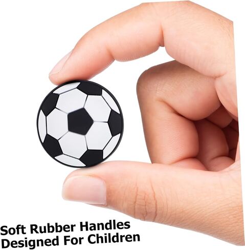 Homoyoyo 6pcs Soccer-Themed Door Knobs Eco-Friendly Pull Handles for Boy Girl Rooms Durable and Safe Decorative Drawer Knobs for Wardrobes and Cabinets in Saudi Arabia