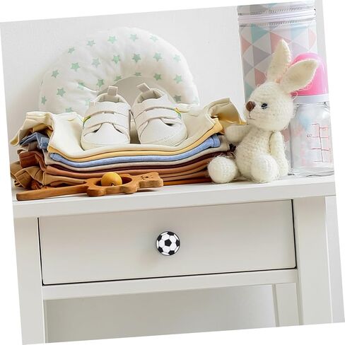 Homoyoyo 6pcs Soccer-Themed Door Knobs Eco-Friendly Pull Handles for Boy Girl Rooms Durable and Safe Decorative Drawer Knobs for Wardrobes and Cabinets in Saudi Arabia
