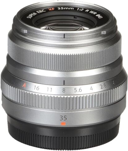 حزمة عدسة Fujifilm XF 35 مم f/2 R WR (فضية) مع فلتر HGX Prime للحماية 43 مم + المزيد من الملحقات | فوجي 35 ملم f2 in Saudi Arabia
