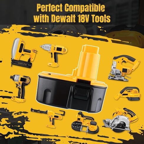 2 حزمة 4.8Ah 18V DC9096 بطارية بديلة لبطاريات Dewalt 18 فولت ومتوافقة مع DC9099 DW9095 DW9096 DW9098 DE9038 شواحن أدوات الطاقة اللاسلكية in Kuwait