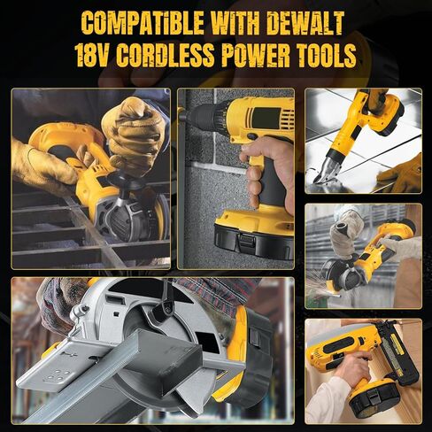 2 حزمة 4.8Ah 18V DC9096 بطارية بديلة لبطاريات Dewalt 18 فولت ومتوافقة مع DC9099 DW9095 DW9096 DW9098 DE9038 شواحن أدوات الطاقة اللاسلكية in Kuwait