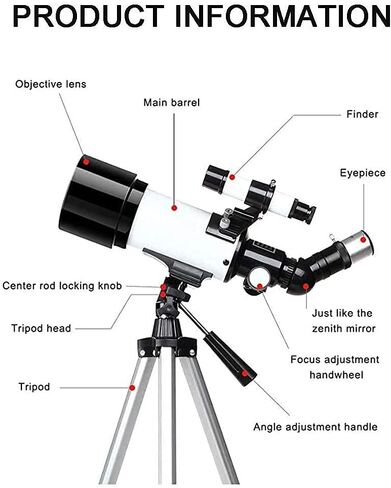 Monoculars Telescope, Astronomical Telescope for Beginners and ， 70mm/400mm High Magnification Telescope with Tripod， Easy to Carry， Bird and Landscape Obser in Saudi Arabia
