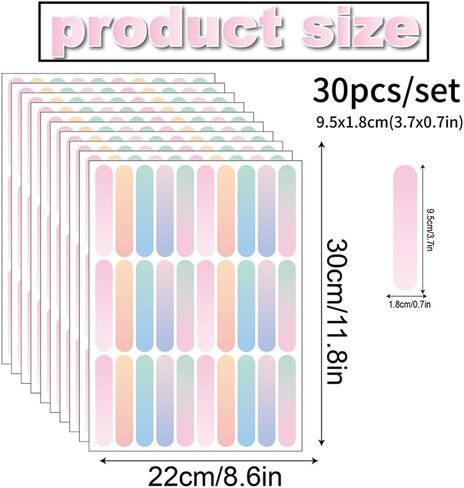 300 PCS Bright Peel & Stick Candy Rainbow Vinyl Wall Decals Set | 10 Sheets Waterproof Confetti Wall Stickers for Bedroom, Classroom, Playroom, Party Backdrops, Creative Spaces & DIY Decor in Saudi Arabia