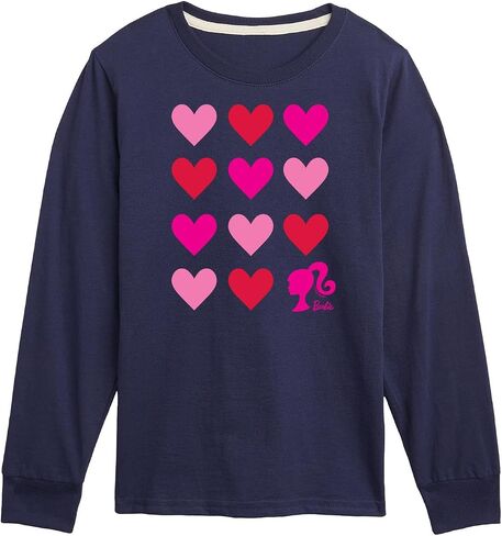 Barbie - Heart Grid - Toddler and Youth Long Sleeve Graphic T-Shirt in Saudi Arabia