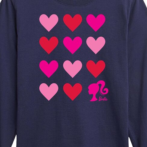 Barbie - Heart Grid - Toddler and Youth Long Sleeve Graphic T-Shirt in Saudi Arabia