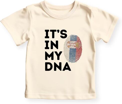 تي شيرت للأطفال الصغار بعلم صربيا It's In My DNA، تي شيرت للأطفال الصغار والأطفال - قميص صربي للأطفال in Saudi Arabia