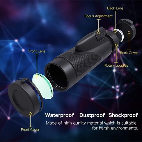 Telescopes for Adults Astronomy, High Power Monocular Telescope with Low High Power Monoculars for Adults and for Bird Watching Camping Travelling in Saudi Arabia