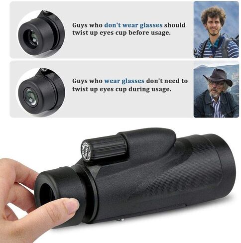 Telescopes for Adults Astronomy, High Power Monocular Telescope with Low High Power Monoculars for Adults and for Bird Watching Camping Travelling in Saudi Arabia