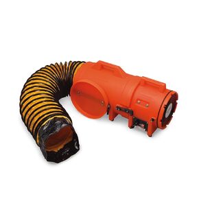 Allegro Industries 953315E Plastic Compaxial Blower with 15' Ducting, Ac, 220V/50 Hz, 8"