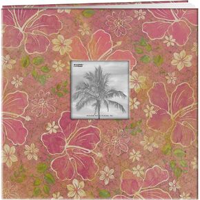 Pioneer 12x12 Tropical Frame Cover Scrapbook, Hibiscus