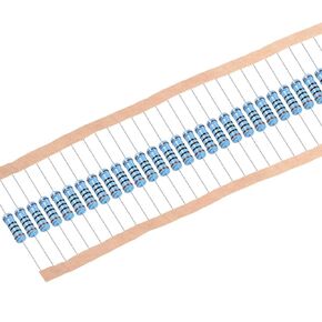 uxcell 30Pcs 100 Ohm Resistor, 2W 1% Tolerance Metal Film Resistors, Lead, 5 Bands for DIY Electronic Projects and Experiments