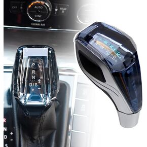 RULLINE Touch-Activated LED Illuminated Crystal Gear Shift Knob Compatible with Most Cars Without Button-Operated Shifters