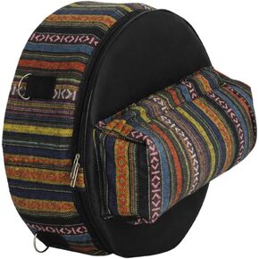 Tambourine Carrying Case Snare Drum Storage Bag Drum Bag Backpacks Carrying Cases Shoulder Bags Outside Pockets Percussion Instruments Accessories Snare Drum Handheld Bag Padded Snare Bag