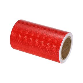 PATIKIL Reflective Tape, 4 Inch x 10 Ft Waterproof High Visibility Warning Safety Adhesive Tape Outdoor Reflector for Cars Trucks, Red