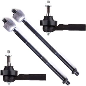 SCITOO 4-PC SET Suspension Kit For Chrysler Town & Country Voyager For Dodge Caravan Grand Caravan Inner Tie Rod End,Outer Tie Rod End