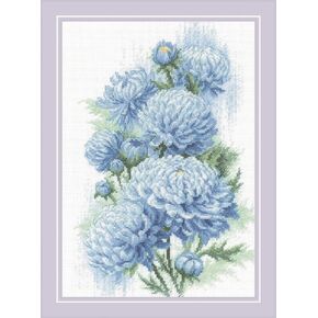 RIOLIS Counted Cross Stitch kit 2140 Delicate Chrysanthemums