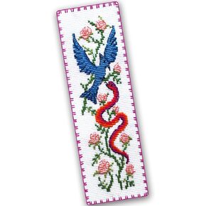 Counted Cross Stitch Kit 'Hunger Games: The Ballad of Songbirds & Snakes' - DIY Hand Embroidery Bookmark with Design Pattern