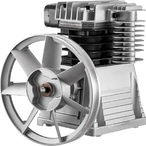 مضخة ضاغط الهواء VEVOR، 3HP 11.8CFM، محرك مضخة رأس الضاغط الصناعي، 1300 دورة في الدقيقة عالية السرعة أحادية المرحلة وأسطوانة مزدوجة من الألومنيوم رأس ضاغط الهواء على شكل مكبس مضخة تزييت الرش