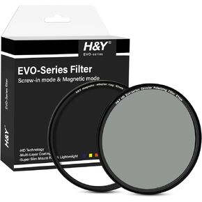 H&Y EVO Series CPL Filter Kit 67mm Polarizing Filter Circular Polarizer Filter Screw in Mode and Magnetic Mode 2 in 1 Lens Filter with Magnetic Adapter Ring