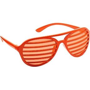 Orange Slot Eyeglasses, Party Accessory