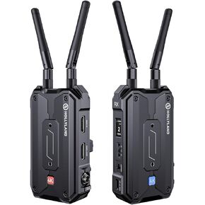 Hollyland Pyro H Wireless HDMI Video Transmission System, Dual-Band 4K30/1080p60 1300ft Los Range 60ms Latency, Up to 4 Receiver, Smart Channel Scan, UVC Live Stream (1TX+1RX)