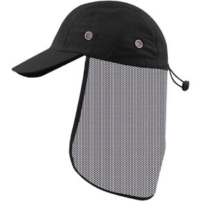 Men's UV Sun Protection Cap Foldable Quick Dry Lightweight with Neck Flap Cover Visor Hat