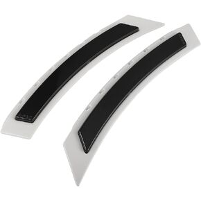 X AUTOHAUX Pair 63147185743 63147185744 Front Bumper Reflector Side Marker for BMW 5 Series E60 LCI 2008-2010 Replace Original Reflector Smoky Black
