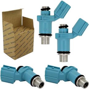 Gautory Fuel Injectors Compatible with Yamaha 50HP 60HP 2 Stroke, 40HP 50HP 60HP 4 Stroke Replaces 6C5-13761-00-00 Set of 4