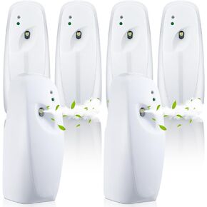 Uiifan 6 Pcs Automatic Air Freshener Spray Dispenser 8.27 x 3.15 x 3.15 Inch Wall Mounted Automatic Air Freshener Dispenser Mist Adjustable Fragrance Aerosol Spray Sprayer for Room