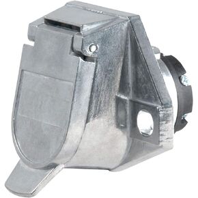 CURT 58170 Vehicle-Side 7-Pin Round Trailer Wiring Harness Socket