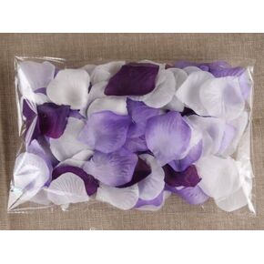 School Supplies 1000pc Mixed Color Rose Petals Purple,Lavender,White Wedding Table Flower Decoration