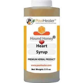 PawHealer® Hound Honey: Heart Syrup - Herbal Remedy for Dog's Cough - 5 fl oz - Suppressant - Herbal Remedy - Gagging & Wheezing Due to Heart…