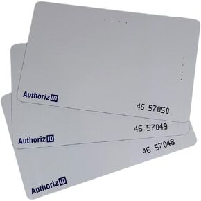 50 – 26 Bit H10301 125 KHz Printable CR80 Proximity Card AuthorizID Wiegand chip. Compatible with 1386 1326 7610 1586 1391 and 1346. Works with Nearly All Access Control Systems, AUTH-CR80-50