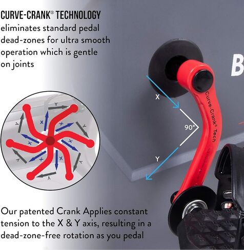 Body Rider BRF980، دراجة مروحة مقاومة للهواء مع تقنية Curve-Crank ودعم الظهر in Kuwait