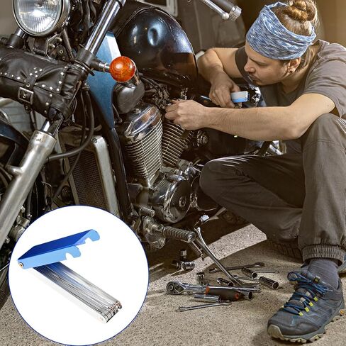 Lusofie Carburetor Carbon Dirt Jet Remove Cleaner2 Aluminum Boxes 20 Needles11 Nylon Brushes 2 Wrenches Torch Tip Carburetor Cleaning Kit Carb Cleaner for ATV Moped Welder Carb Spray Guns in Saudi Arabia