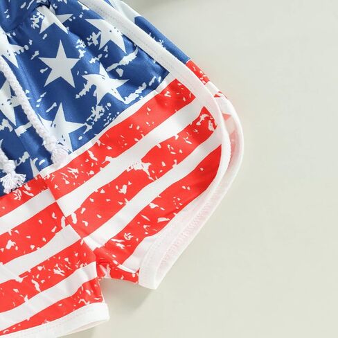 FYBITBO Baby Boy Summer Clothes Toddler 4th of July Outfit Boy Usa Sleeveless Shirt Tank Top Stars Stripes Shorts Set in Saudi Arabia