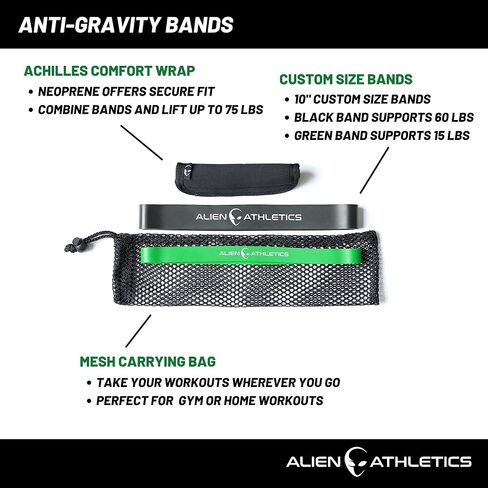 أربطة مضادة للجاذبية من Alien Athletics - مرفق دمبل للقدم لتجعيد أوتار الركبة، مدرب تيبياليس - أشرطة كاحل قابلة للتعديل لأوزان القدم لتمديدات الساق وتمديدات الورك in Saudi Arabia
