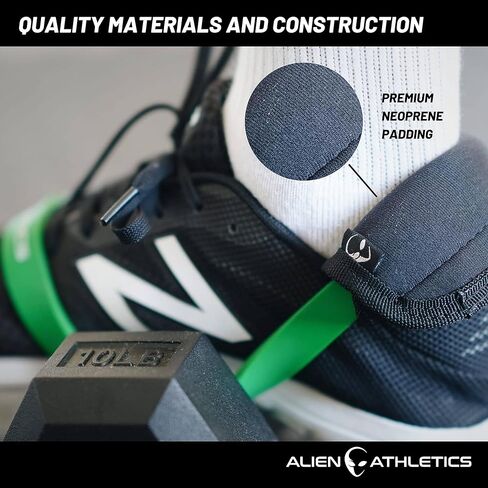 أربطة مضادة للجاذبية من Alien Athletics - مرفق دمبل للقدم لتجعيد أوتار الركبة، مدرب تيبياليس - أشرطة كاحل قابلة للتعديل لأوزان القدم لتمديدات الساق وتمديدات الورك in Saudi Arabia
