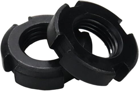 Xiaoyztan 10pcs 4-Slot Retaining Nuts Lock Nuts Slotted Nuts High Hardness Carbon Steel (M16x1.5) in Saudi Arabia