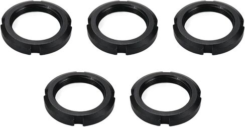 Xiaoyztan 5pcs 4-Slot الاحتفاظ المكسرات قفل المكسرات مشقوق المكسرات صلابة عالية الكربون الصلب (M40x1.5) in Saudi Arabia